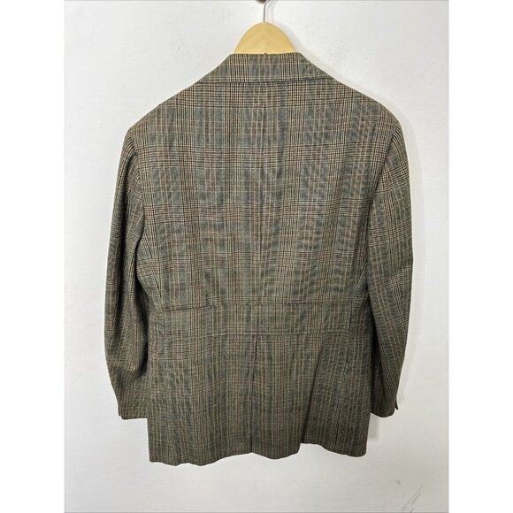 Vintage 70’s Harrodale Tweed Blazer Gray Green Men 42 Woodwards WKRP Herb - Picture 4 of 9